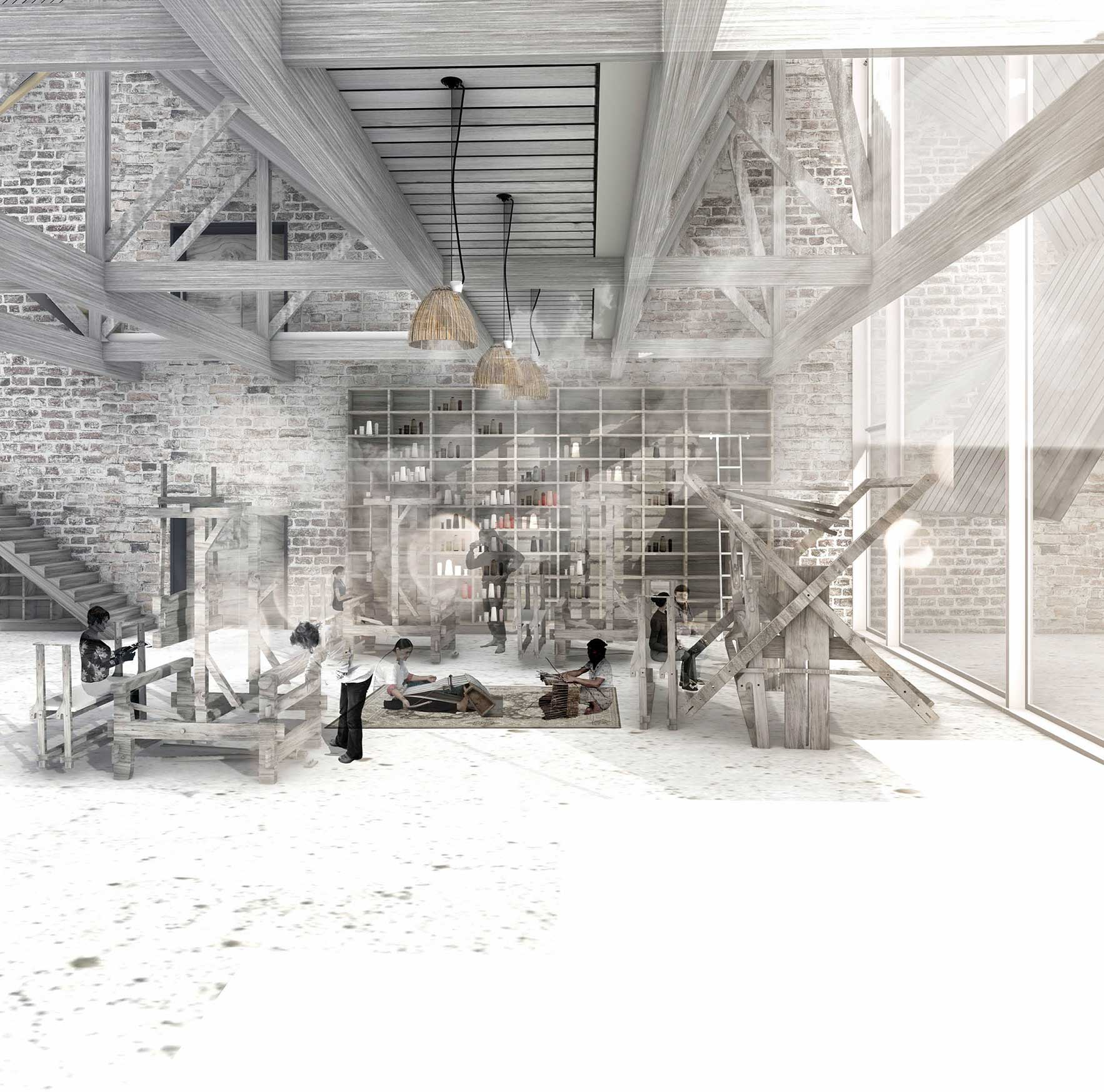 The Weaving Workshop - Interior View