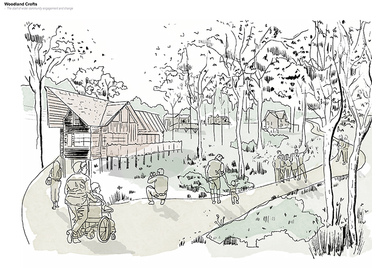 Hutters Return: New Woodland Crofts in the Black Isle Woods encourage local residents to live with the woodland, not just beside it