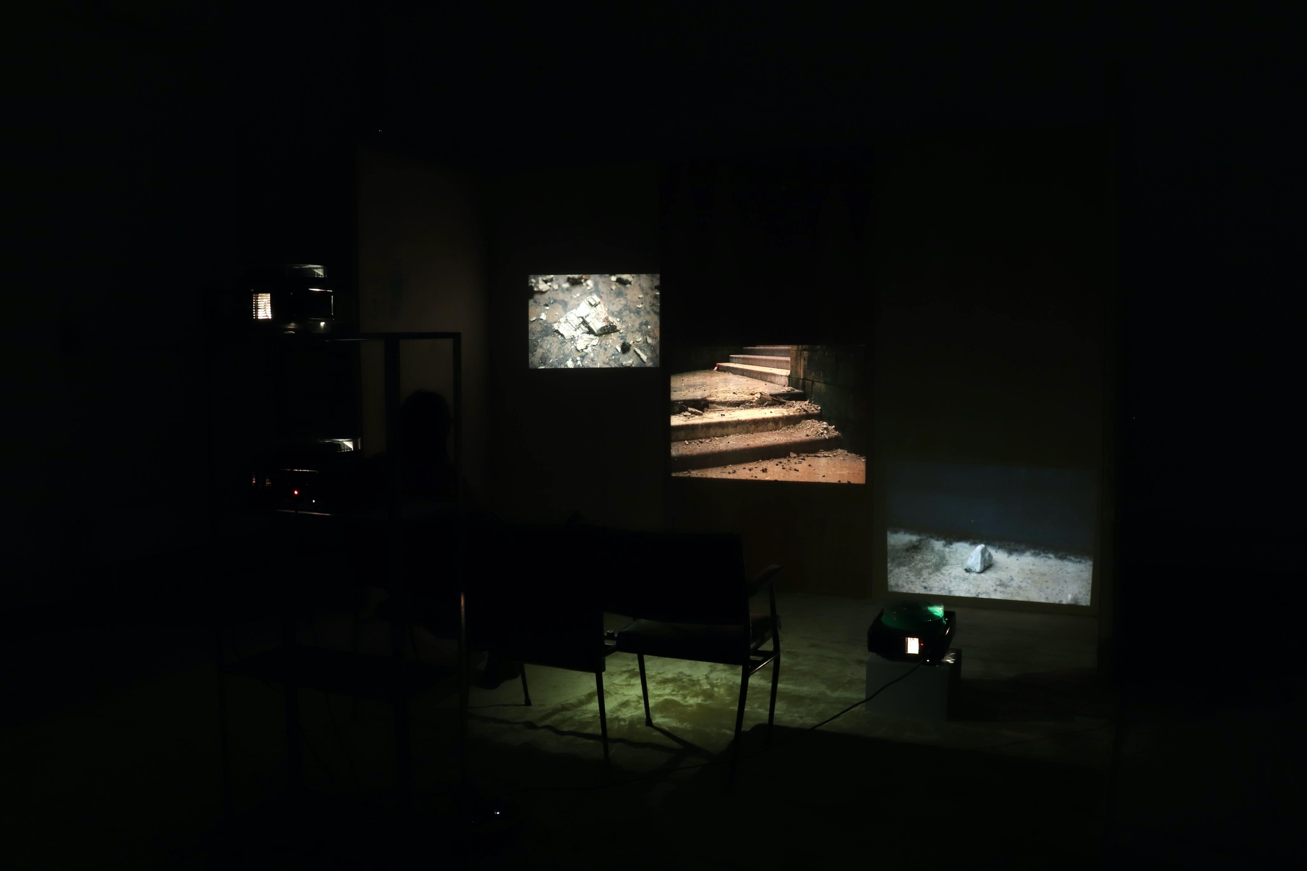 Installation view of Mineral Bodies 