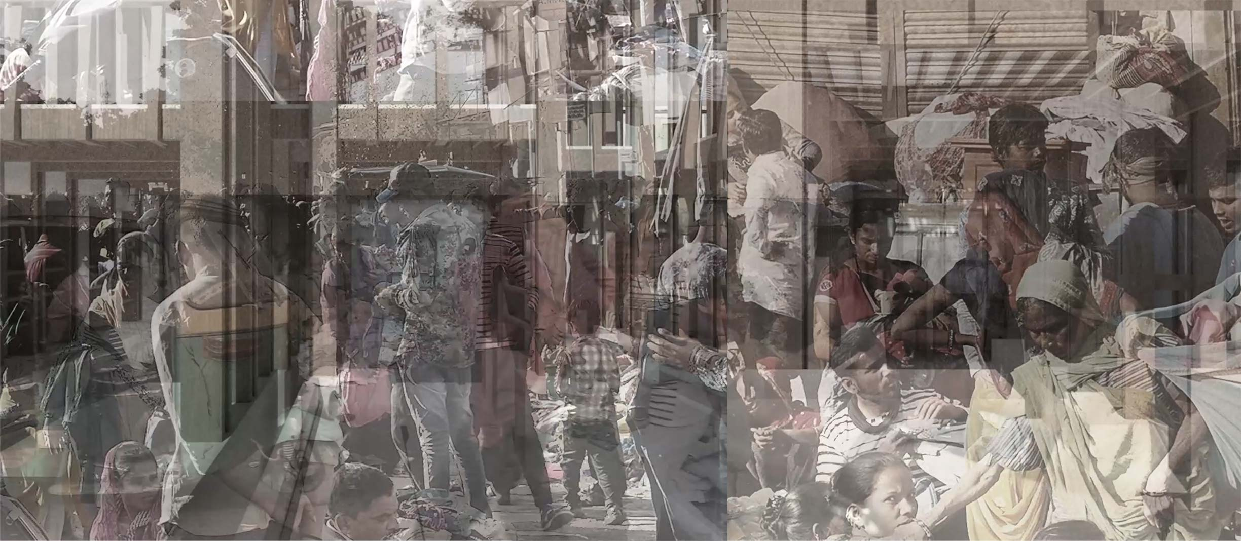 Delhi Gate Market Film Collage