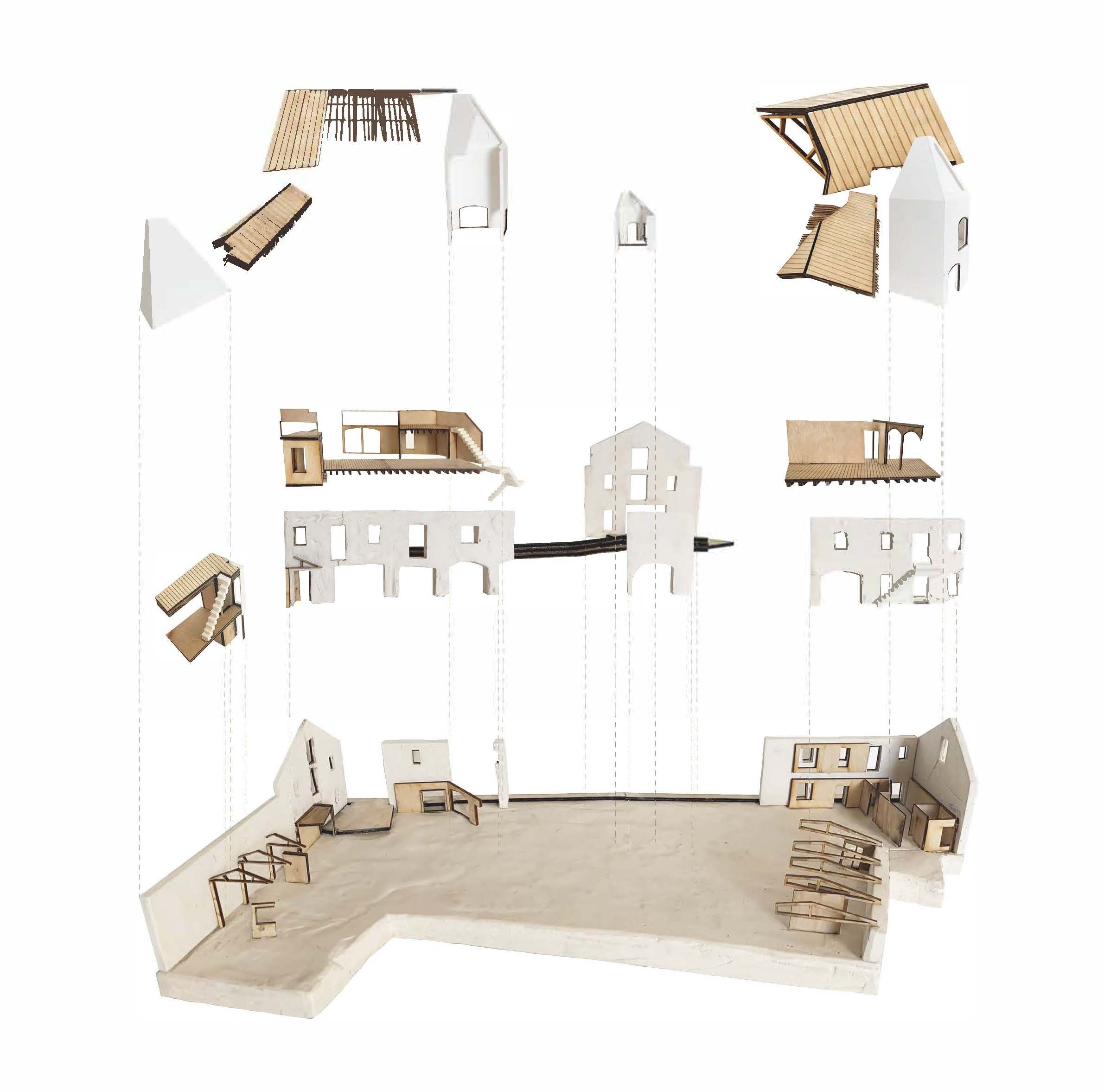 Exploded axonometric