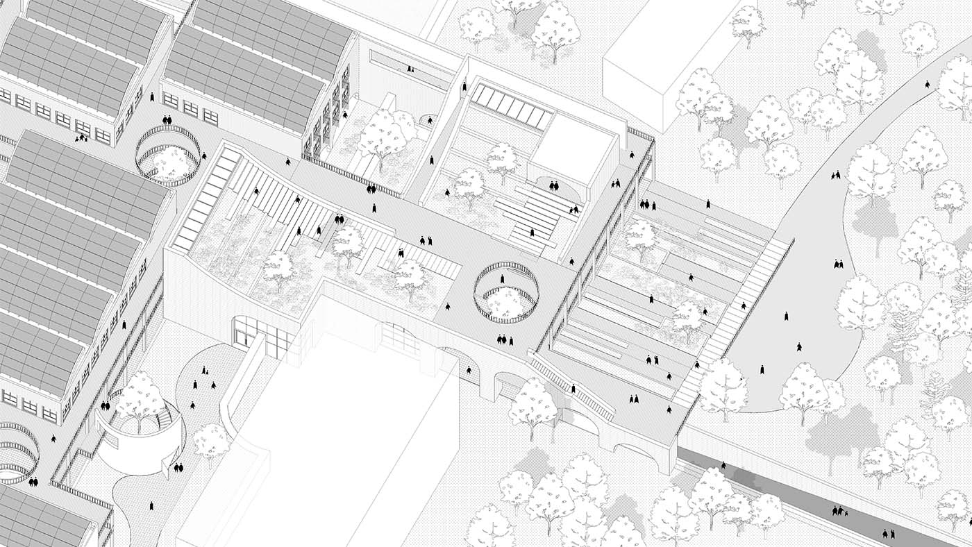 Axonometric Drawing of Gallery