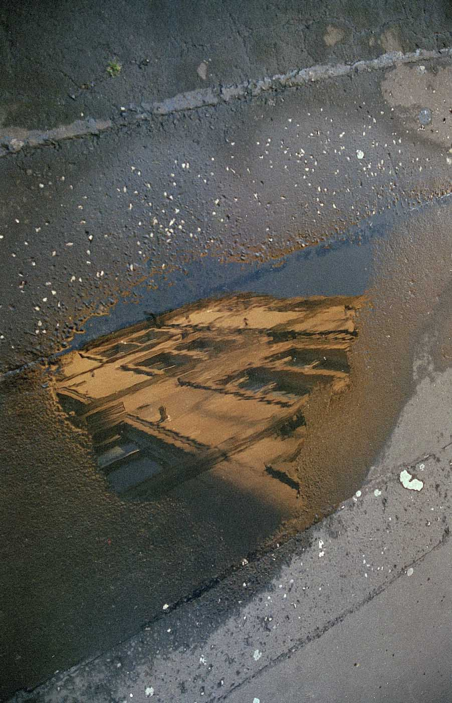 Reflection of a building 