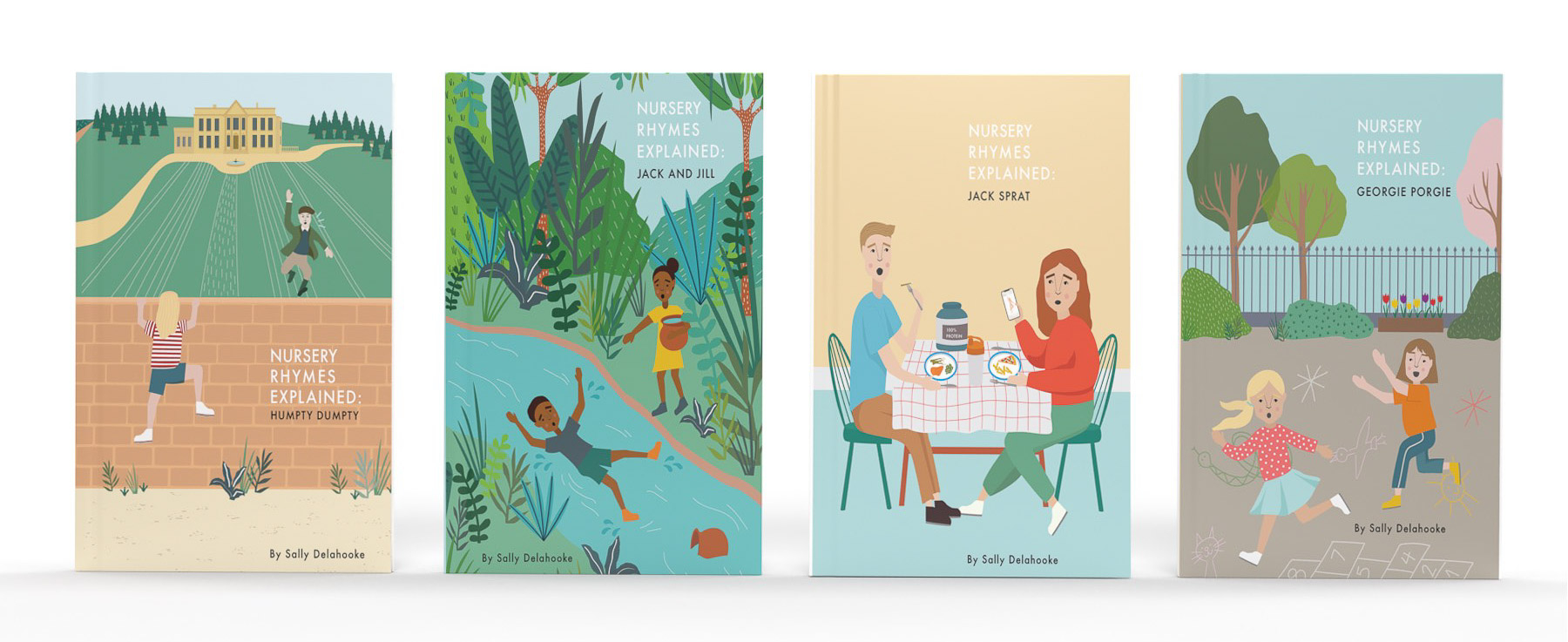 The Front Covers of the Nursery Rhymes Explained Series