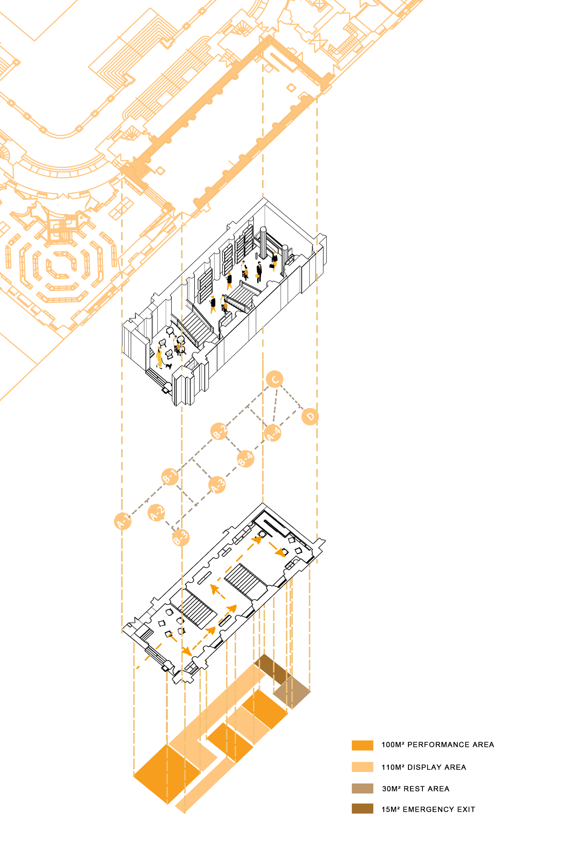 This is an axonometric drawing about space!